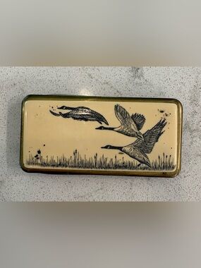 Vintage Flying Geese Mini Money Clip